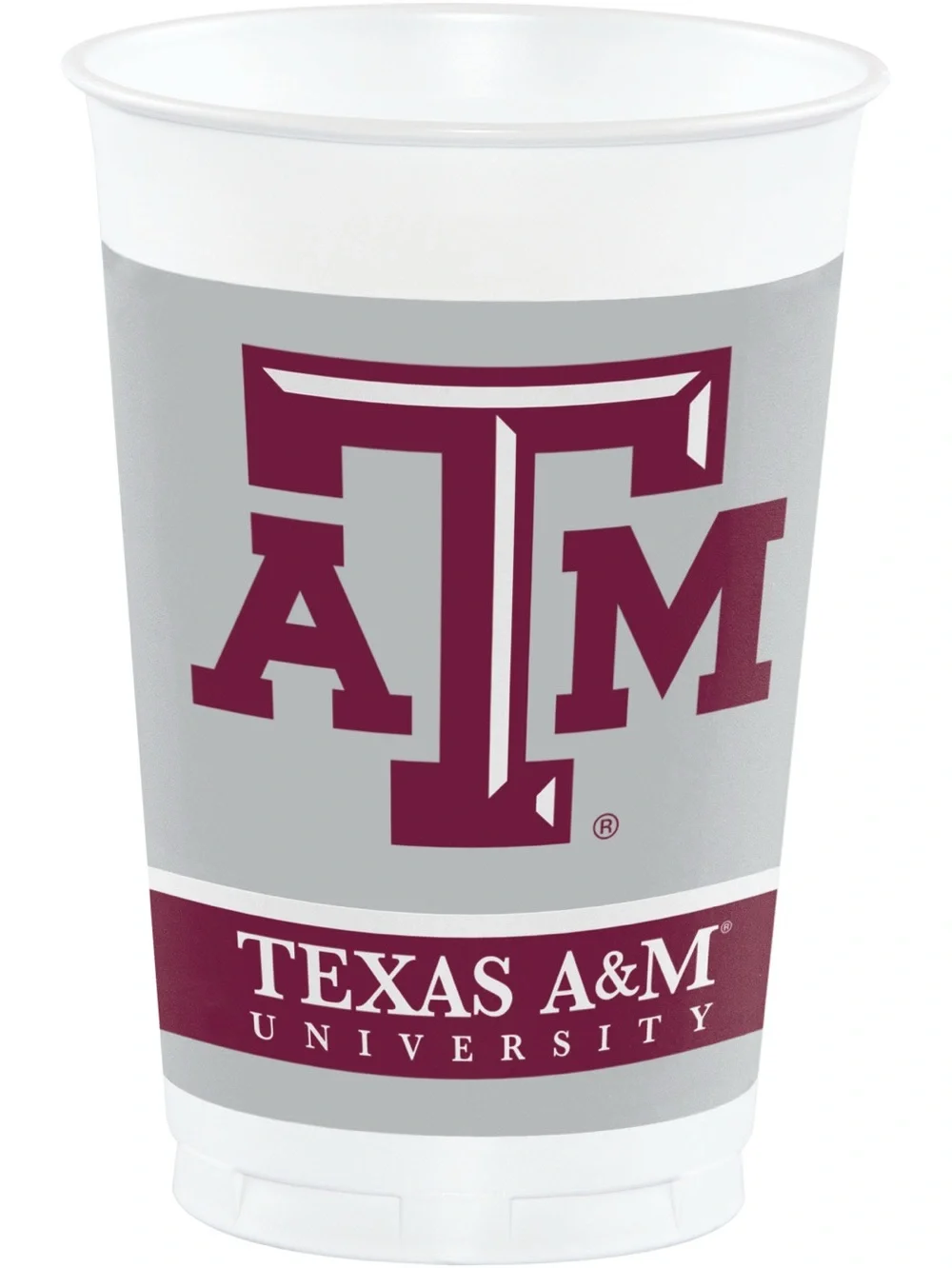Texas A & M Aggies 20 Oz Plastic Cups (8/Pkg)-NWT